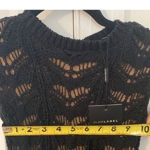 JLUXLABEL Black crochet dress